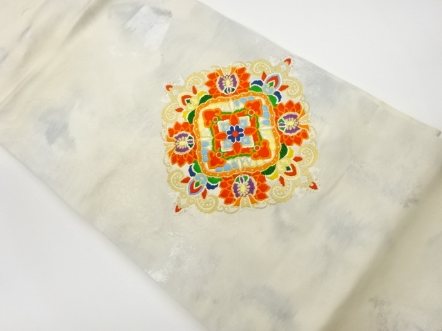 リサイクル　華文模様織出し名古屋帯